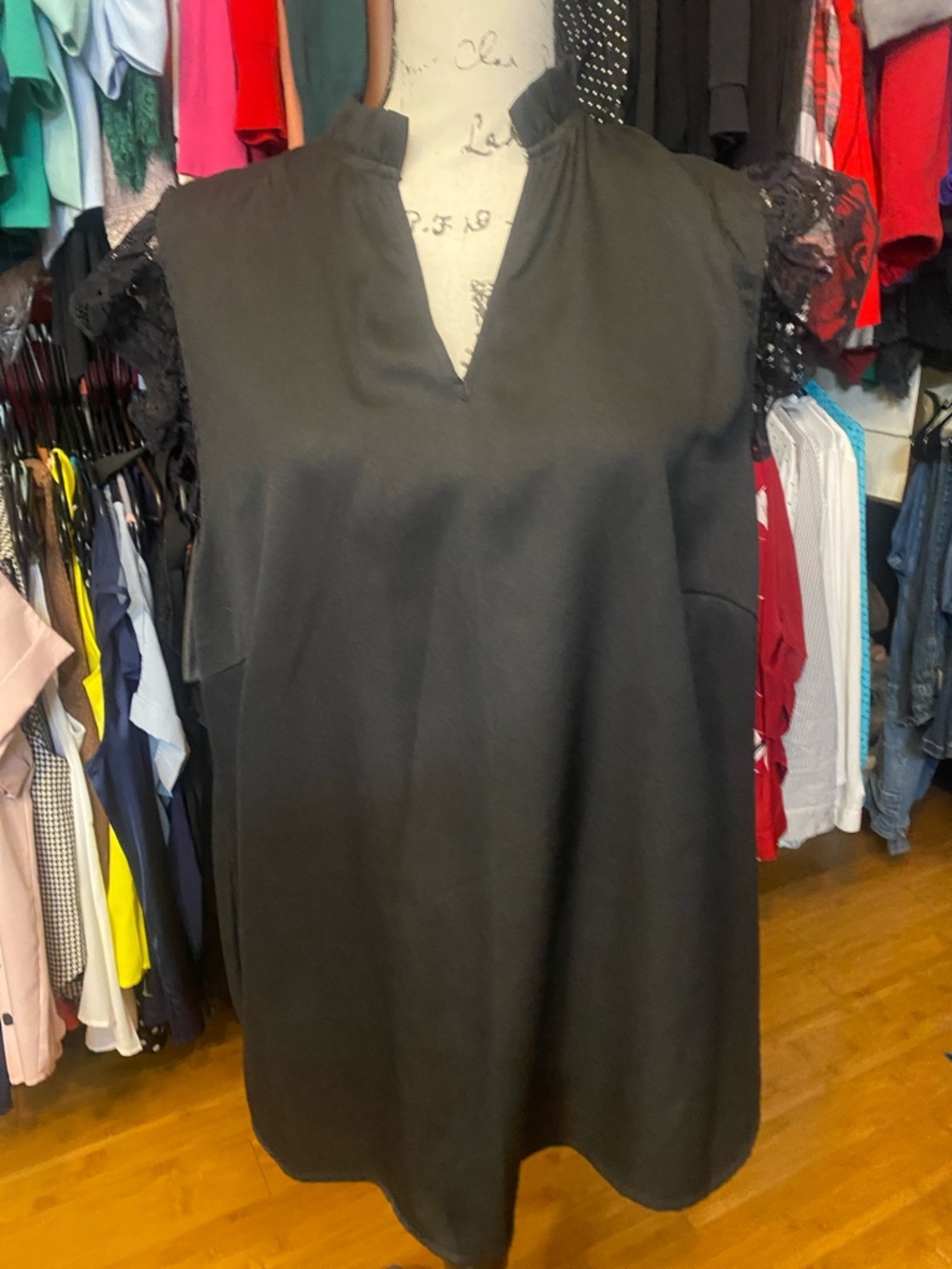 SHEIN Curve Black Size 2XL lace black blouse